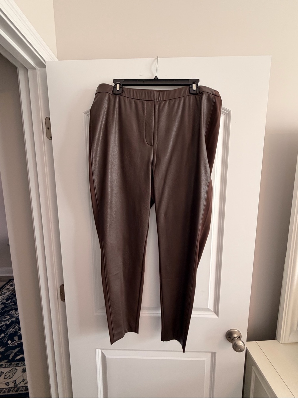 Chico’s Brown Faux Leather Leggings